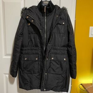 Saks Fifth Ave Black Coat